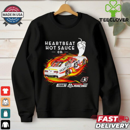 Heartbeat hot sauce Co Ryan Ellis racing shirt
