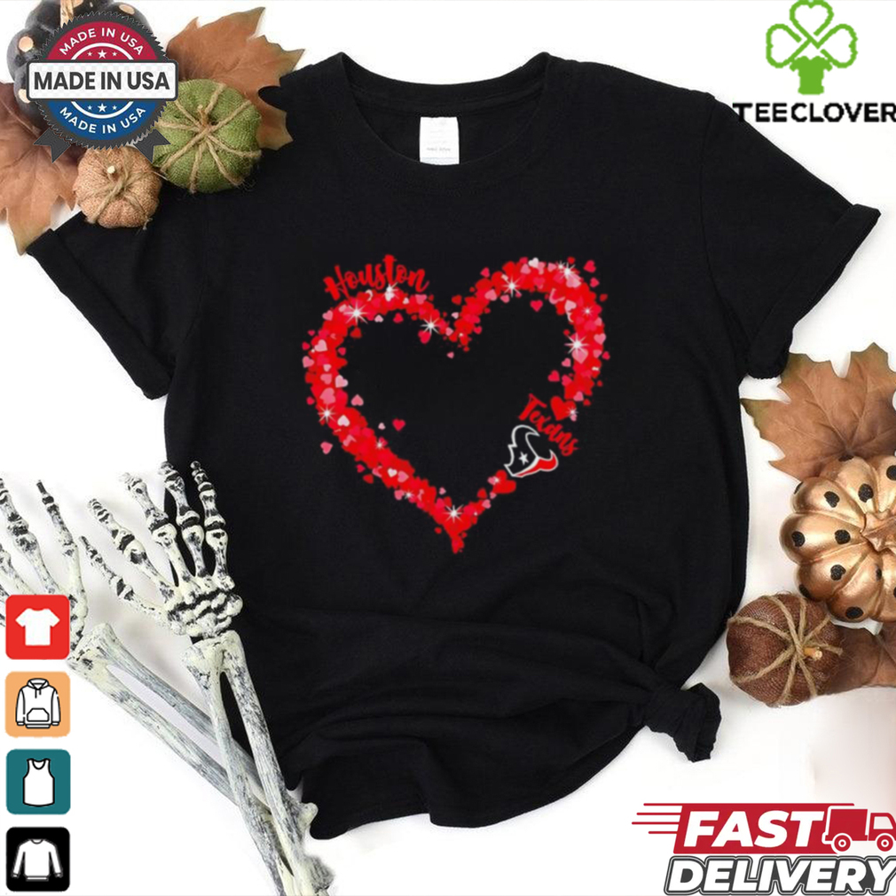 Hearts Houston Texans Football Logo shirt Hearts Houston Texans Football Logo shirt