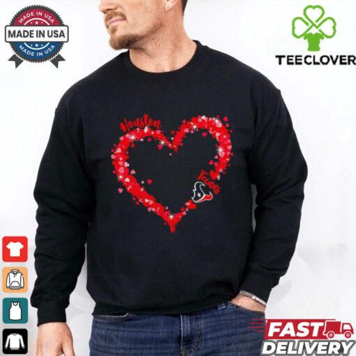 Hearts Houston Texans Football Logo shirt