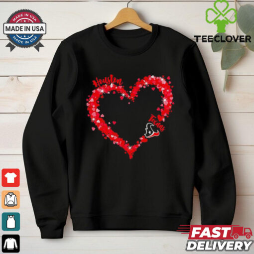 Hearts Houston Texans Football Logo shirt