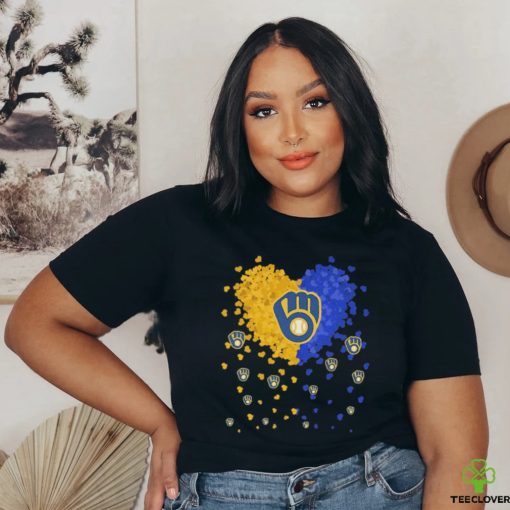 Hearts Love Milwaukee Brewers 2023 Shirt