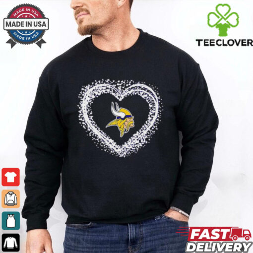Hearts Minnesota Vikings Football Logo shirt