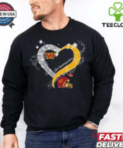 Hearts Washington Commanders Go Commanders Shirt