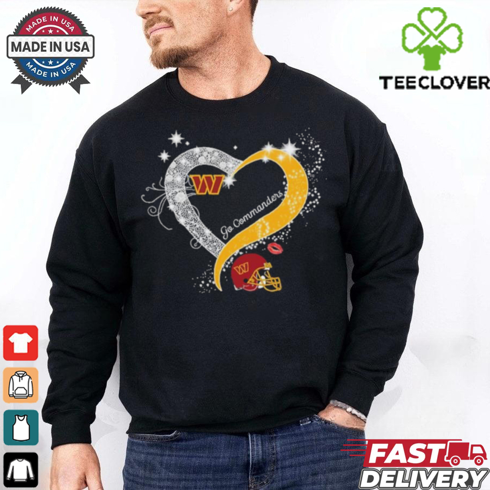 Hearts Washington Commanders Go Commanders Shirt Hearts Washington Commanders Go Commanders Shirt