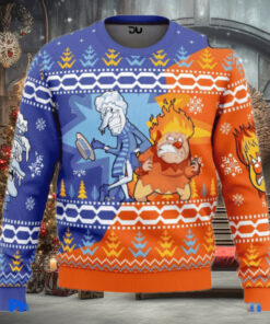 Heat and Snow Miser Ugly Christmas Sweaters