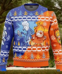 Heat and Snow Miser Ugly Christmas Sweaters