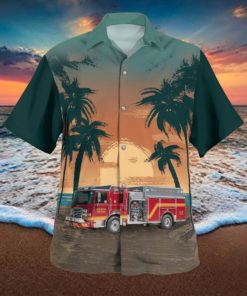 Heath Ohio Heath Fire Department Hawaiian Shirt