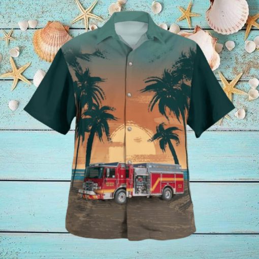 Heath Ohio Heath Fire Department Hawaiian Shirt