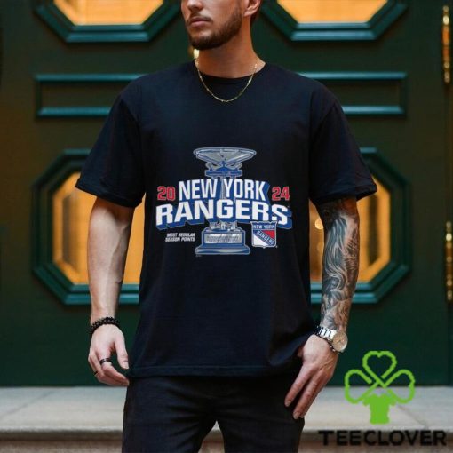 Heather New York Rangers 2024 Presidents’ Trophy T Shirt