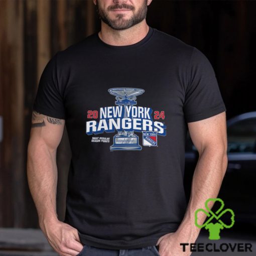 Heather New York Rangers 2024 Presidents’ Trophy T Shirt