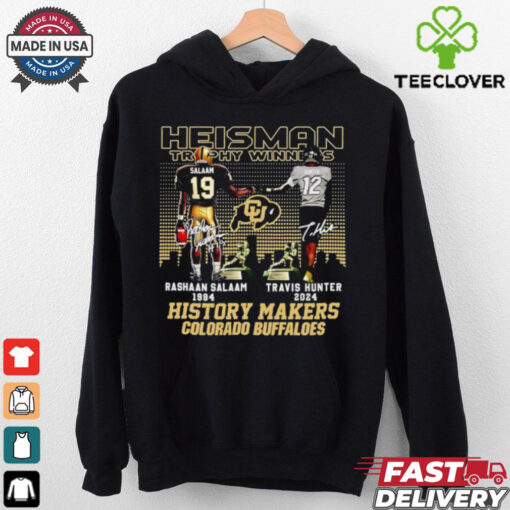 Heisman trophy winners Rashaan Salaam and Travis Hunter history makers  Fan Favorite shirt