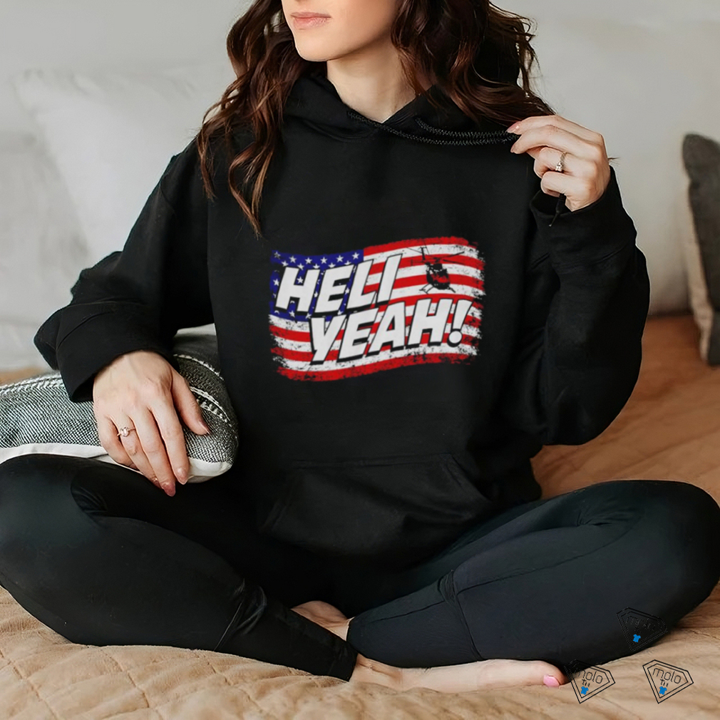 Heli yeah USA flag shirt Heli yeah USA flag shirt