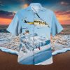175th Fighter Squadron Lobos From Sioux Falls Agb Over Mount Rushmore South Dakota Air National Guard Button Down Hawaiian Shirt