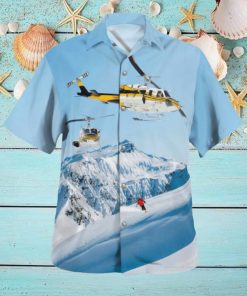 Heliski Hawaiian Shirt Signature For Summer