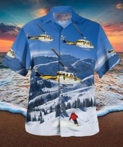 Heliski Hawaiian Shirt Stylish For Summer