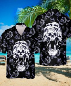 Hell Guard Skull Tropical Hawaiian Shirt