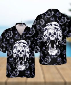 Hell Guard Skull Tropical Hawaiian Shirt