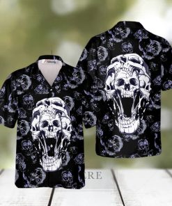 Hell Guard Skull Tropical Hawaiian Shirt