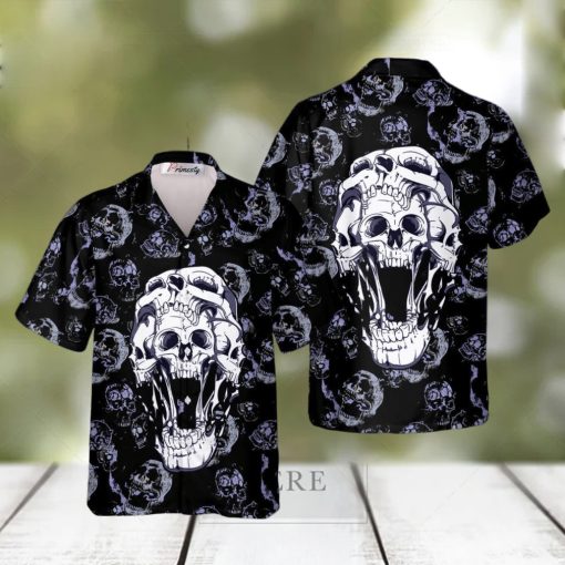 Hell Guard Skull Tropical Hawaiian Shirt