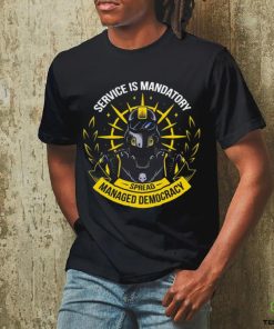 Helldivers Service Is Mandatory Spread Managed Democracy Shirt