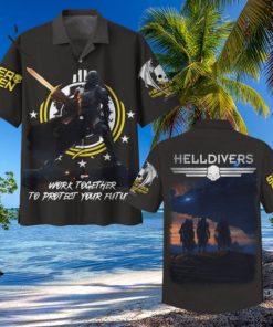 Helldivers Work Together To Protect Your Future Hawaiian Shirt