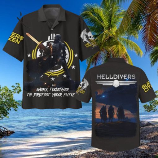 Helldivers Work Together To Protect Your Future Hawaiian Shirt