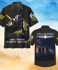 Helldivers Work Together To Protect Your Future Hawaiian Shirt