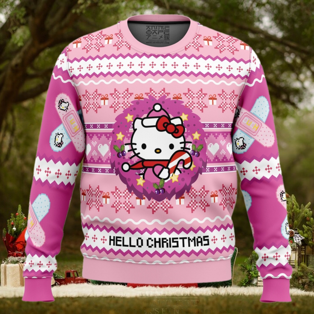 Hello Christmas Hello Kitty Ugly Christmas Sweater Hello Christmas Hello Kitty Ugly Christmas Sweater