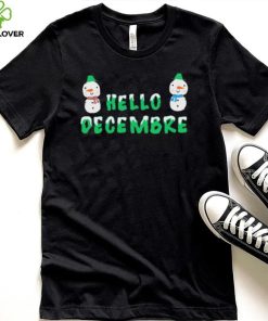 Hello December Chrismas Design Cute Gift Shirt