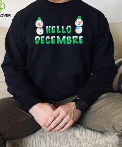 Hello December Chrismas Design Cute Gift Shirt