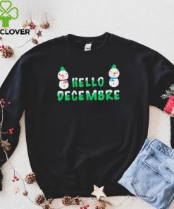 Hello December Chrismas Design Cute Gift Shirt