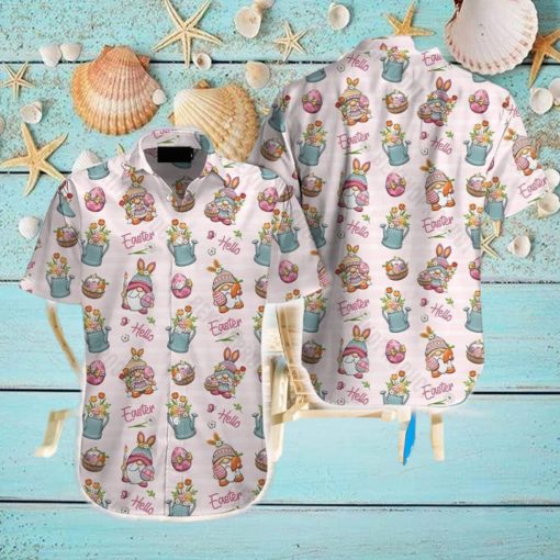 Hello Easter Gnomes Hawaiian Shirt Aloha Casual Shirt For Men And Women