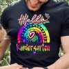 Hello Kindergarten Rainbow First Day Of School Shirt