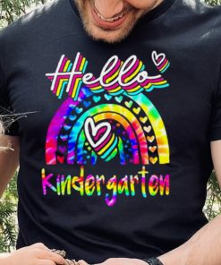 Hello Kindergarten Rainbow First Day Of School Shirt