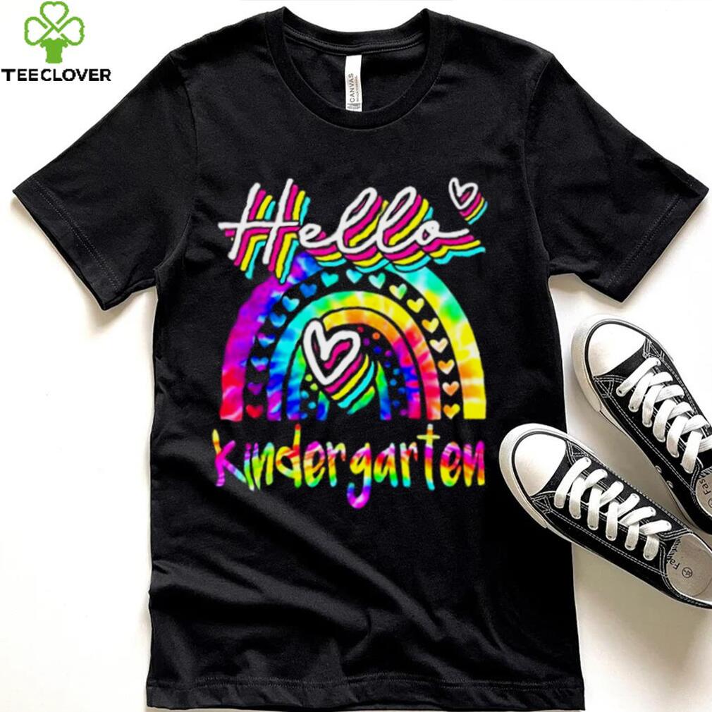 Hello Kindergarten Rainbow First Day Of School Shirt Hello Kindergarten Rainbow First Day Of School Shirt