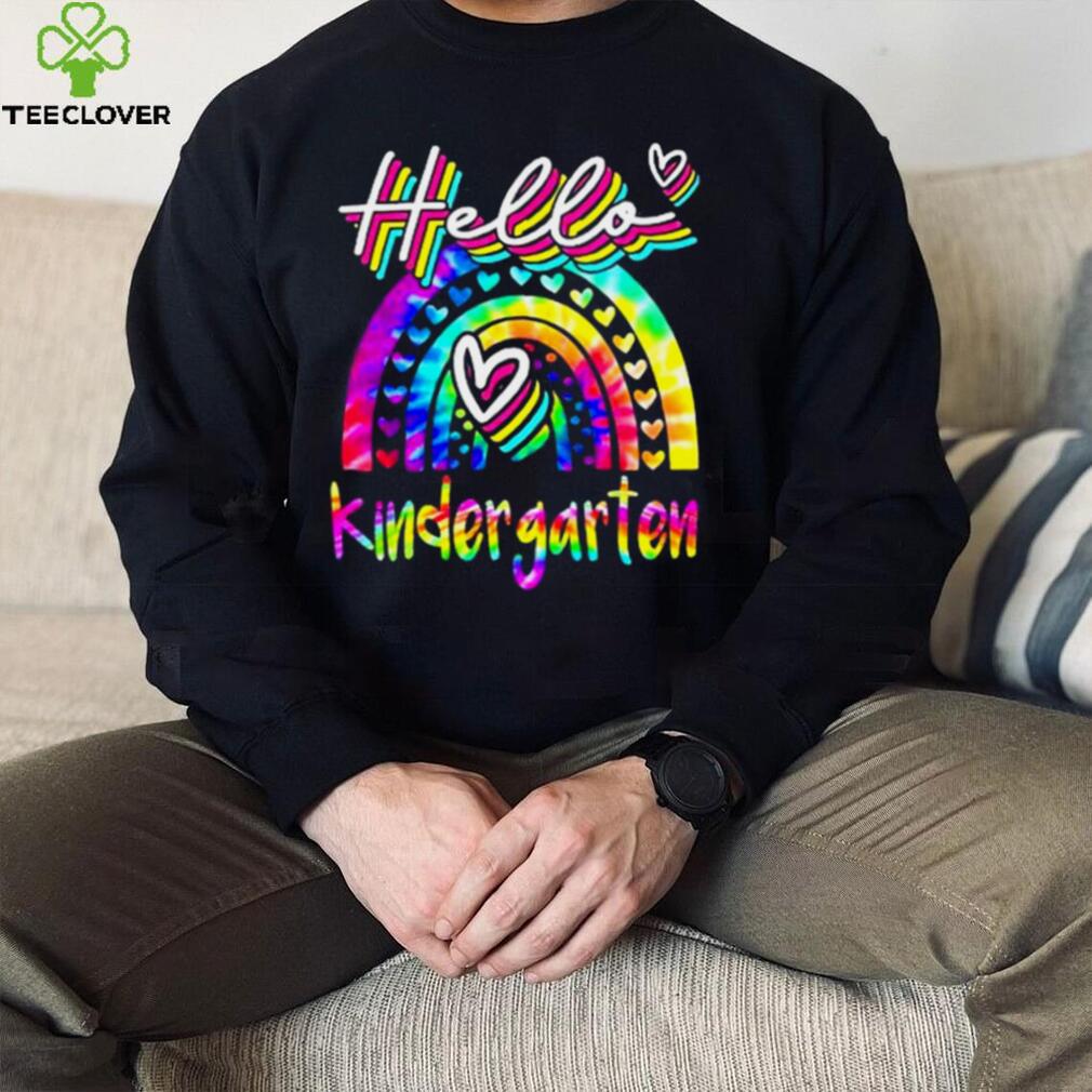 Hello Kindergarten Rainbow First Day Of School Shirt Hello Kindergarten Rainbow First Day Of School Shirt