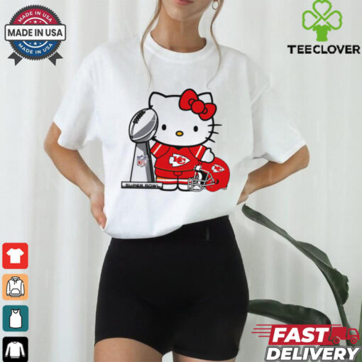 Hello Kitty Kansas City Chiefs Super Bowl Football shirt