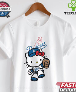 Hello Kitty Los Angeles Dodgers Baseball Shirt