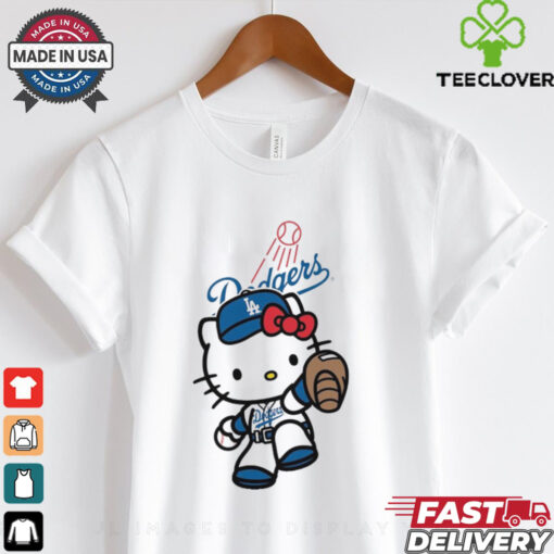 Hello Kitty Los Angeles Dodgers Baseball Shirt