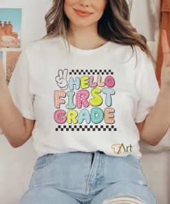 Hello first grade 2024 teacher back to school T Shirt