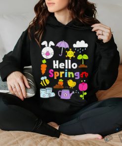 Hello spring and easter day 2024 bunny hello spring toddler t hoodie, sweater, longsleeve, shirt v-neck, t-shirt