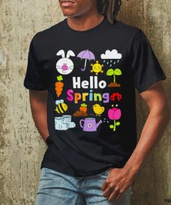 Hello spring and easter day 2024 bunny hello spring toddler t hoodie, sweater, longsleeve, shirt v-neck, t-shirt