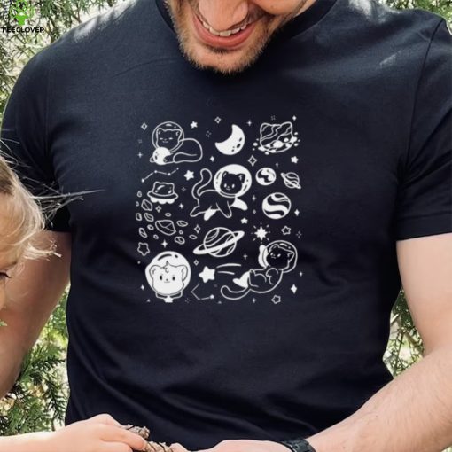 Helloapparel Space cat art shirt