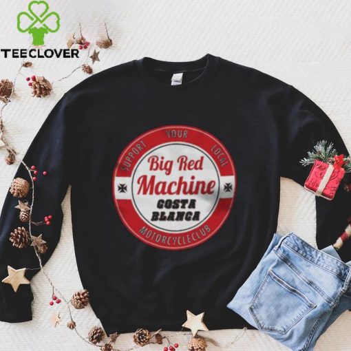 Hells Angels Support 81 Circle Star Shirt, Big Red Machine Costa Blanca