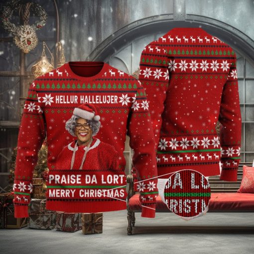 Hellur Hallelujer Praise De Lort Quotes Funny Movie Ugly Christmas Sweater Gift For Men Women