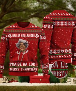 Hellur Hallelujer Praise De Lort Quotes Funny Movie Ugly Christmas Sweater Gift For Men Women