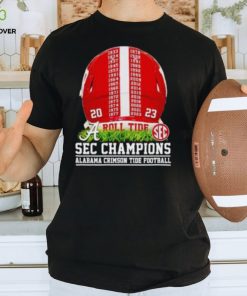 Helmet 1933 2023 SEC Champions Alabama Crimson Tide Football T Shirt