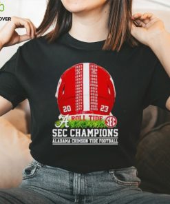 Helmet 1933 2023 SEC Champions Alabama Crimson Tide Football T Shirt