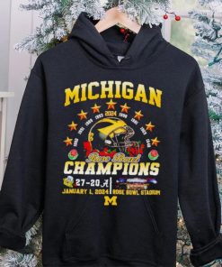 Helmet Michigan 2024 Rose Bowl Champions 27 20 hoodie, sweater, longsleeve, shirt v-neck, t-shirt