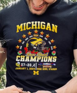 Helmet Michigan 2024 Rose Bowl Champions 27 20 hoodie, sweater, longsleeve, shirt v-neck, t-shirt